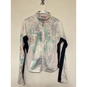 RARE Lululemon Wmns Sz 6 White Define Forme Jacket Dove & Floral Print